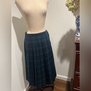 PENDLETON Tartan Blackwatch Wool Skirt, size 10